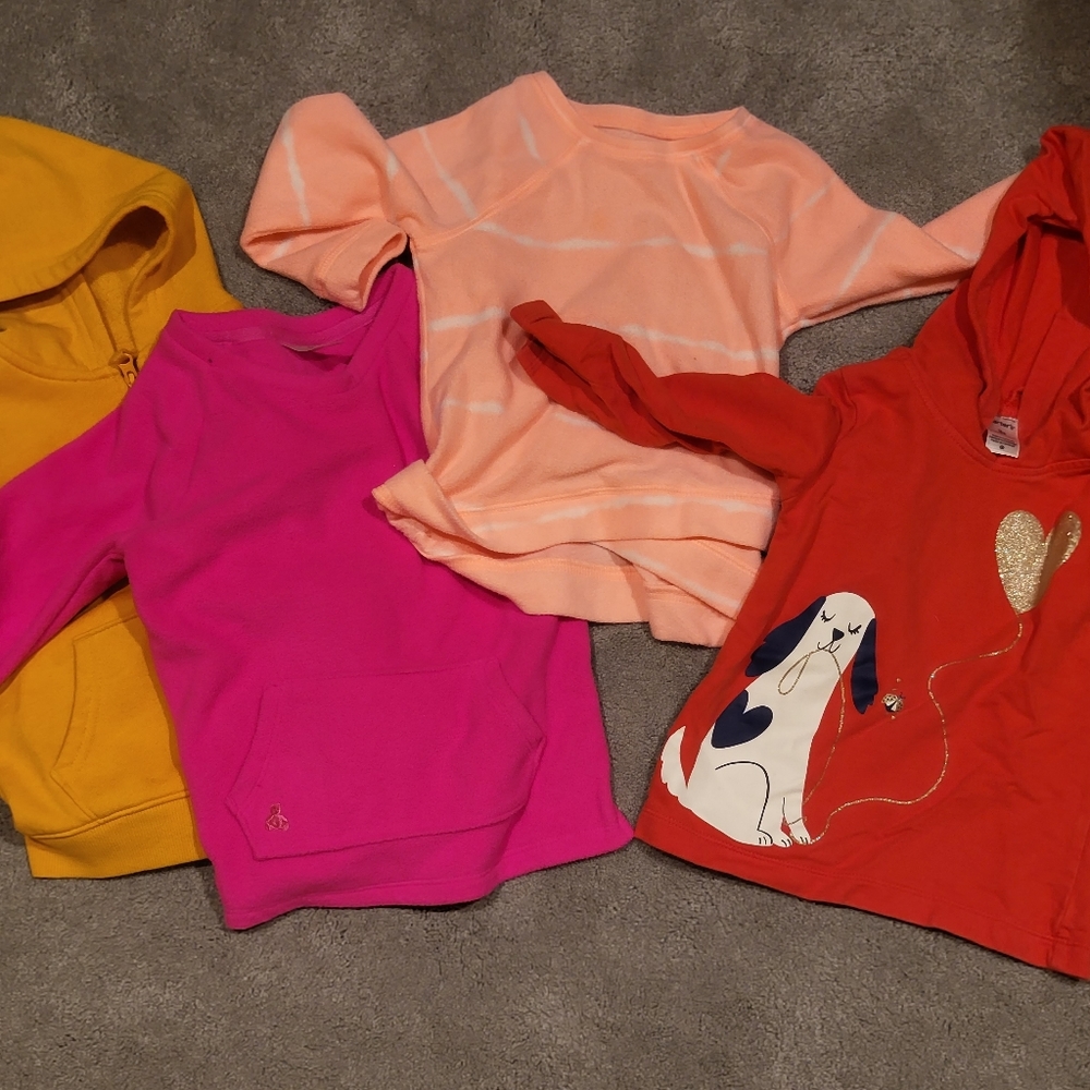 Set of 4 3T Girls Sweatshirts Bundle